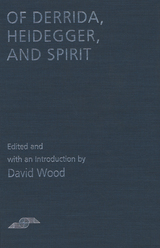 front cover of Of Derrida Heidegger and Spirit