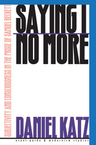 front cover of Saying I No More