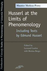 front cover of Husserl at the Limits of Phenomenology
