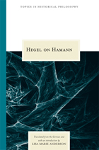 front cover of Hegel on Hamann
