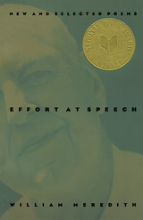 front cover of Effort at Speech