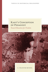 front cover of Kant's Conception of Pedagogy
