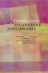 front cover of A Companion to Ancient Philosophy