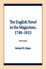 front cover of The English Novel in the Magazines, 1740-1815
