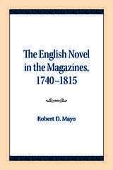 front cover of The English Novel in the Magazines, 1740-1815