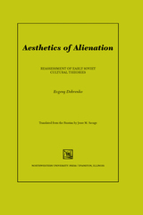 front cover of Aesthetics of Alienation