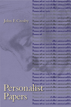 front cover of Personalist Papers