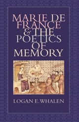 front cover of Marie de France and the Poetics of Memory