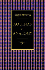 front cover of Aquinas and Analogy