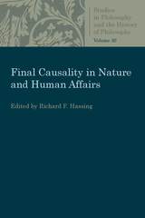 front cover of Final Causality in Nature and Human Affairs
