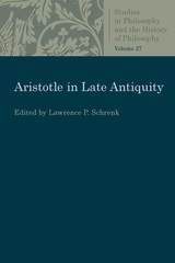 front cover of Aristotle in Late Antiquity
