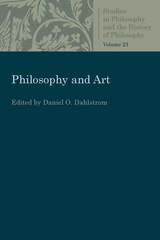 front cover of Philosophy and Art