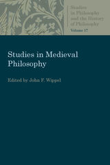 front cover of Studies in Medieval Philosophy