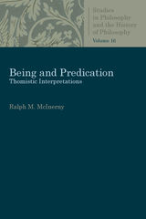 front cover of Being and Predication
