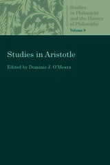 front cover of Studies in Aristotle