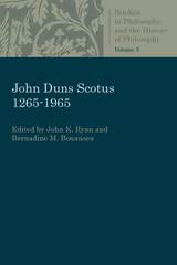 front cover of John Duns Scotus 1265-1965