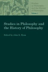 front cover of Studies in Philosophy and the History of Philosophy