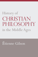 front cover of History of Christian Philosophy in the Middle Ages