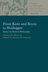 front cover of From Kant and Royce to Heidegger