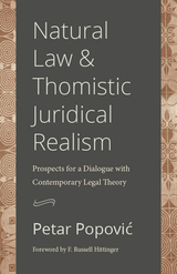 front cover of Natural Law and Thomistic Juridical Realism