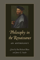 front cover of Philosophy in the Renaissance