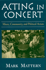 front cover of Acting in Concert
