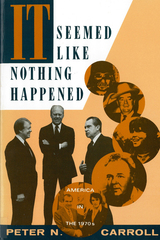 front cover of It Seemed Like Nothing Happened