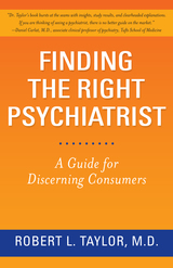 front cover of Finding the Right Psychiatrist