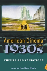front cover of American Cinema of the 1930s
