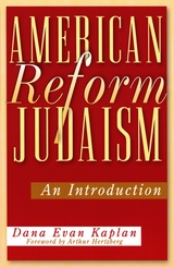 front cover of American Reform Judaism