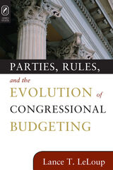 front cover of PARTIES RULES EVOLUTION OF CONG BUDG