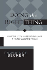 front cover of DOING THE RIGHT THING