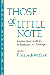 front cover of Those of Little Note