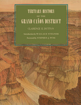 front cover of Tertiary History of the Grand Cañon District
