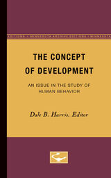 front cover of The Concept of Development