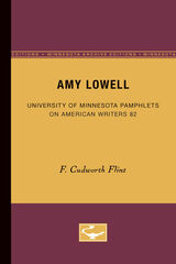 front cover of Amy Lowell - American Writers 82