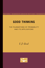 front cover of Good Thinking