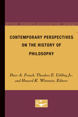 front cover of Contemporary Perspectives on the History of Philosophy