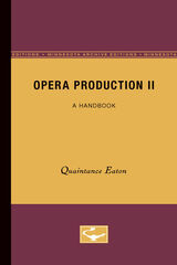 front cover of Opera Production II