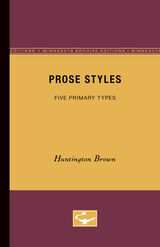 front cover of Prose Styles