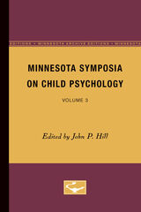 front cover of Minnesota Symposia on Child Psychology