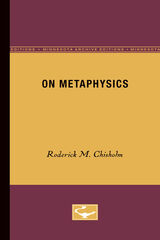 front cover of On Metaphysics