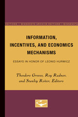 front cover of Information, Incentives, and Economics Mechanisms