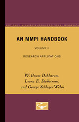 front cover of An MMPI Handbook