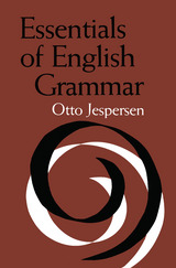 front cover of Essentials of English Grammar