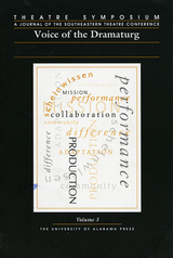 front cover of Theatre Symposium, Vol. 3