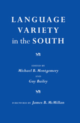 front cover of Language Variety in the South