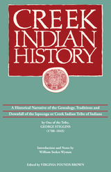 front cover of Creek Indian History