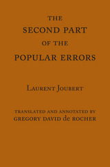 front cover of The Second Part of the Popular Errors