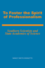 front cover of To Foster the Spirit of Professionalism